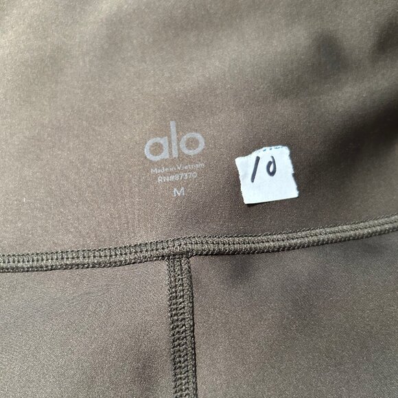 Womens Alo Yoga Dark Brown Activewear Leggings M - Picture 12 of 12